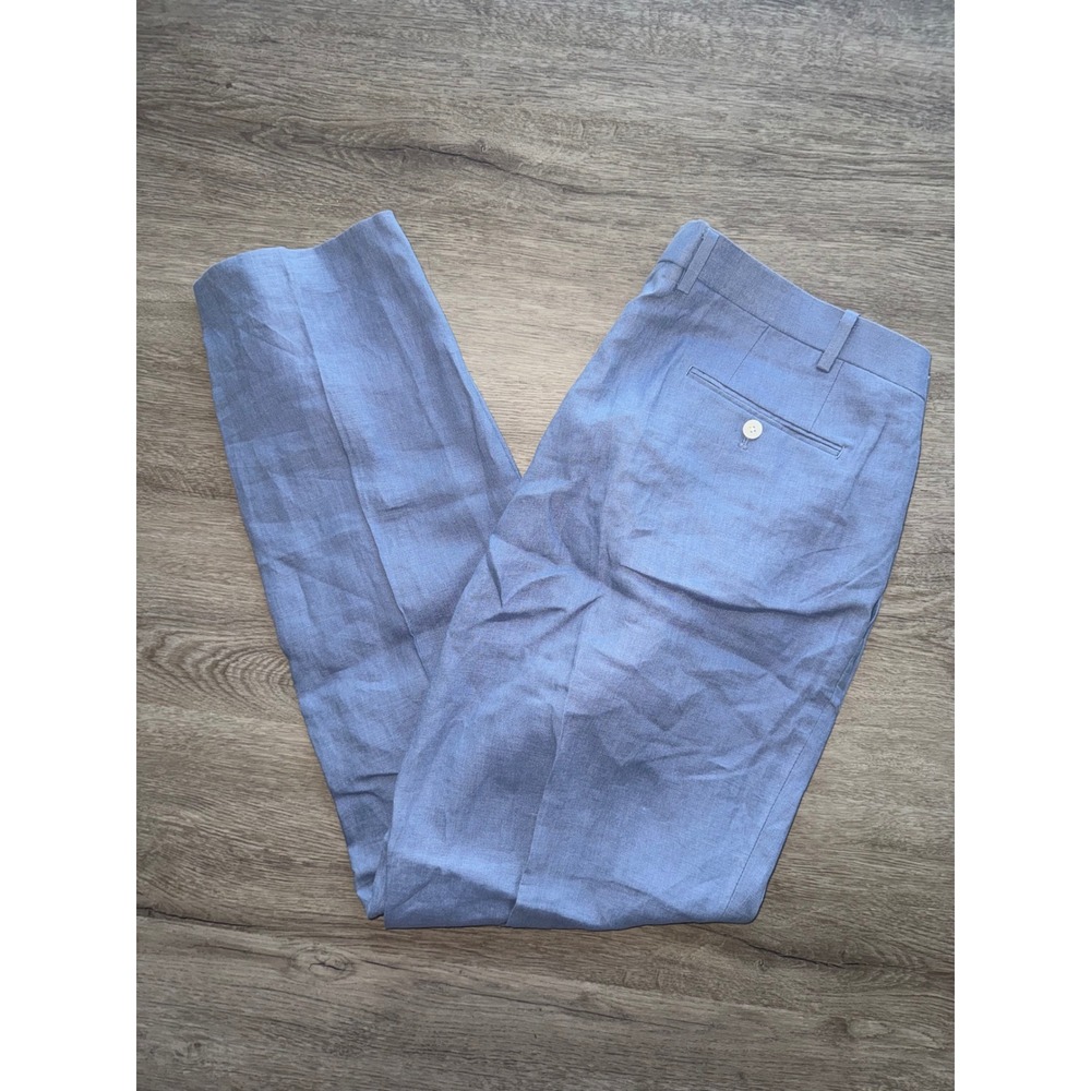 NWT Lauren Ralph Lauren Men's Light Blue Classic Fit Dress Pants, 40x32